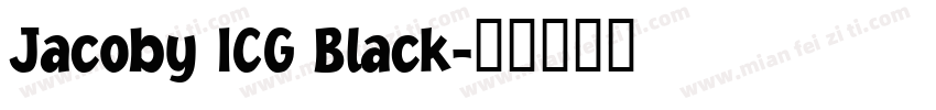 Jacoby ICG Black字体转换